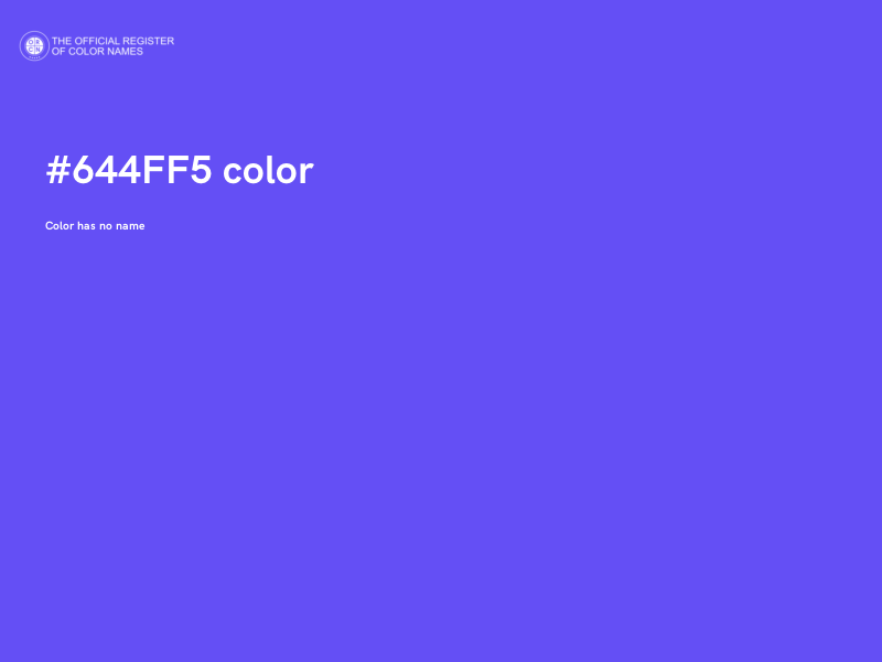 #644FF5 color image