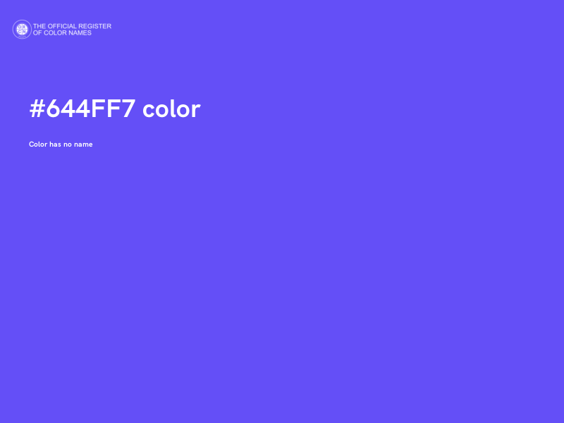 #644FF7 color image