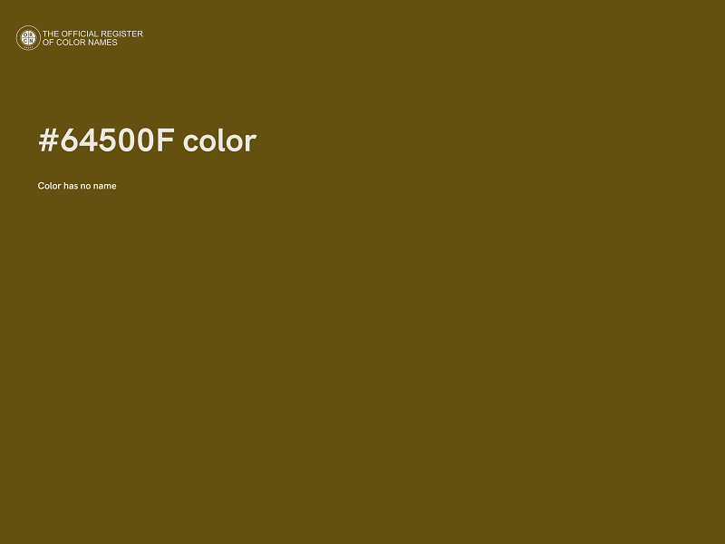 #64500F color image