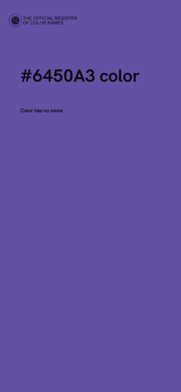#6450A3 color image