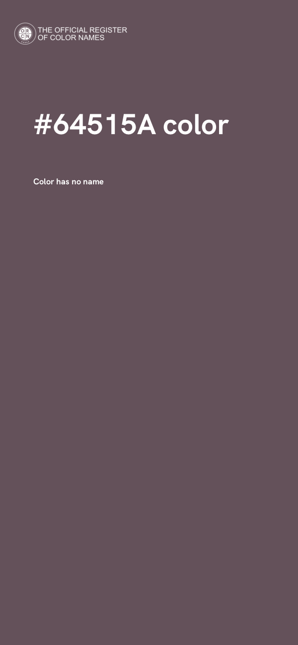 #64515A color image