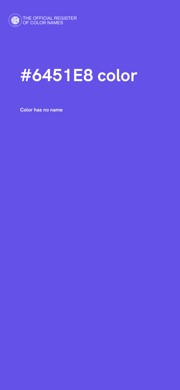 #6451E8 color image