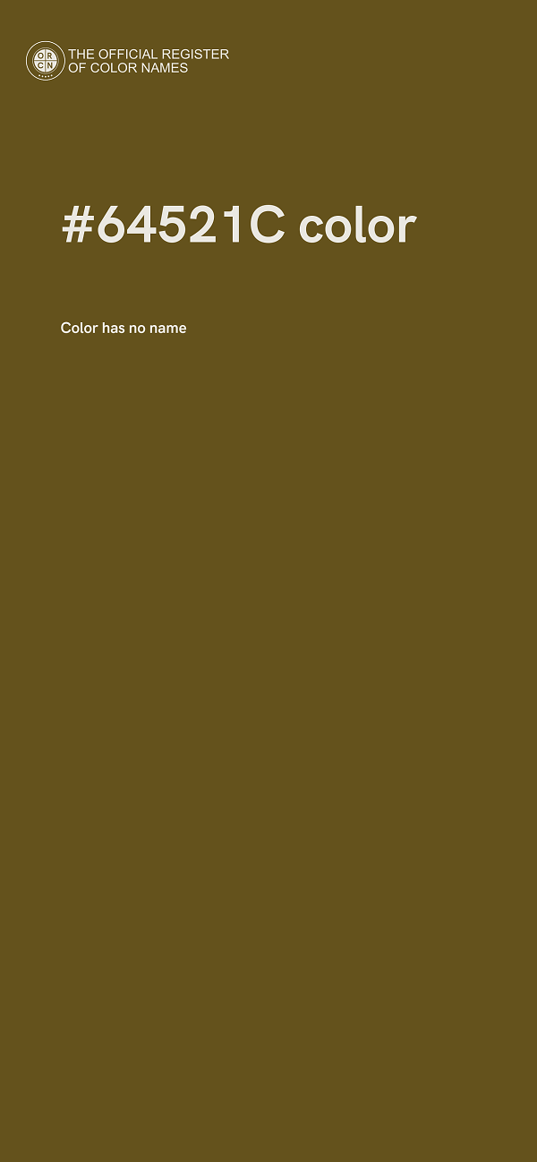 #64521C color image