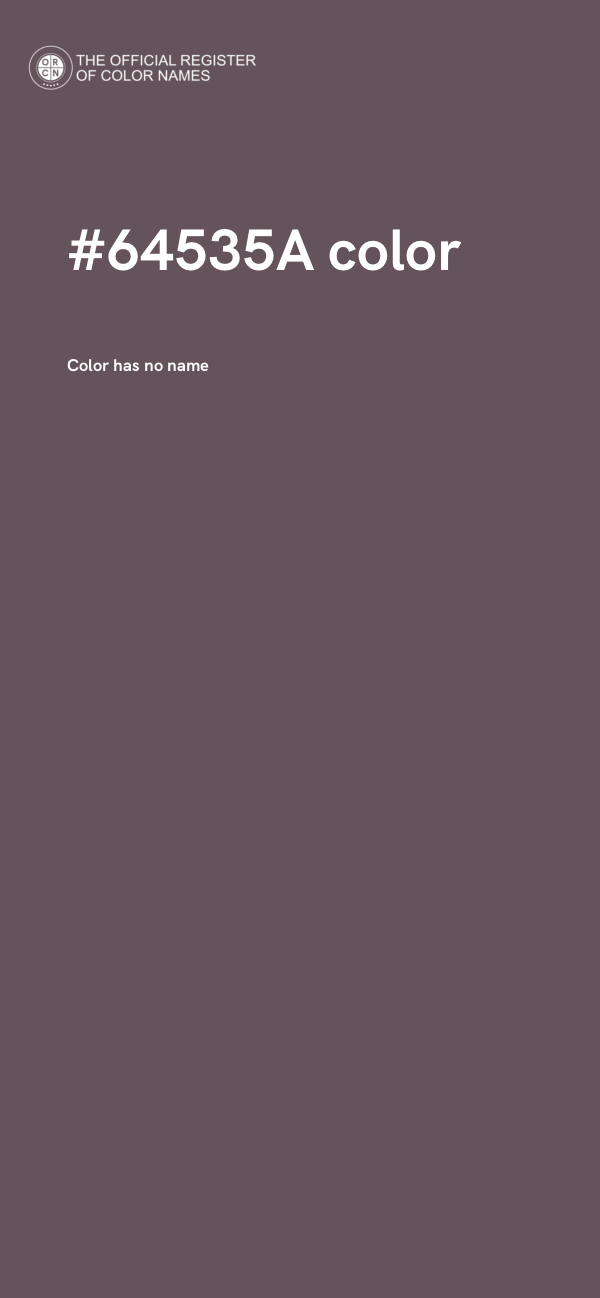 #64535A color image