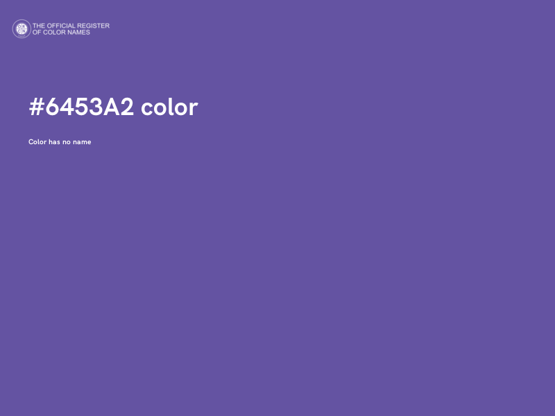 #6453A2 color image