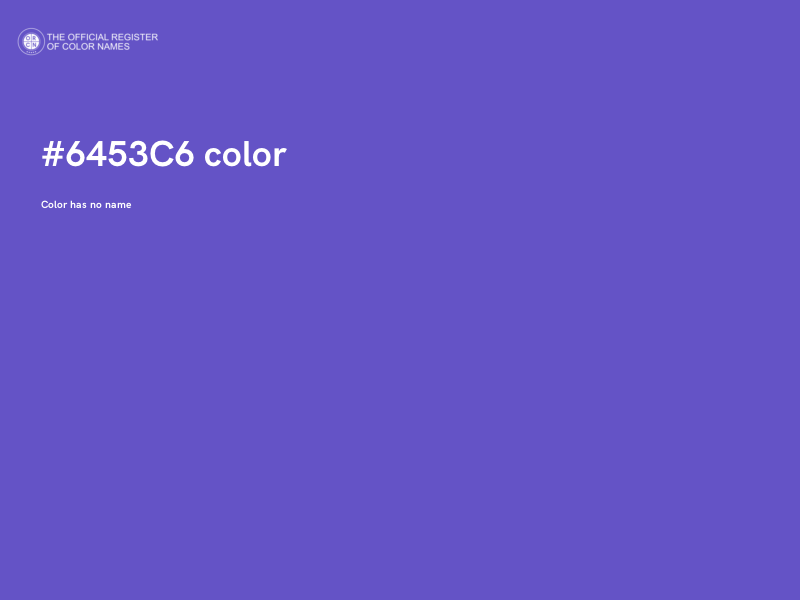 #6453C6 color image