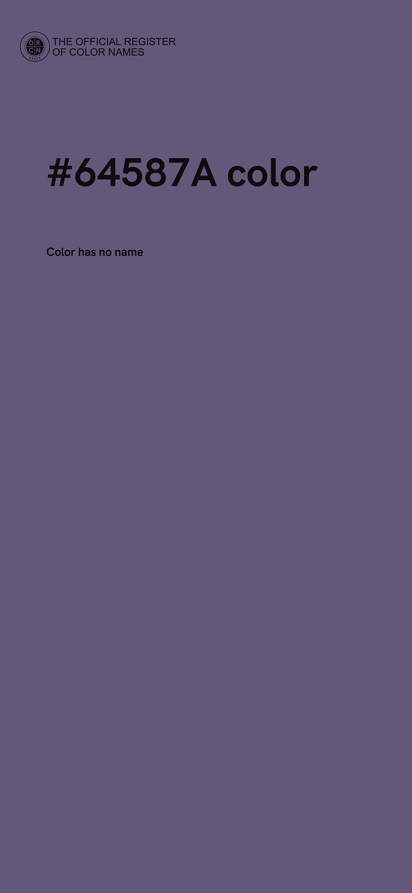 #64587A color image