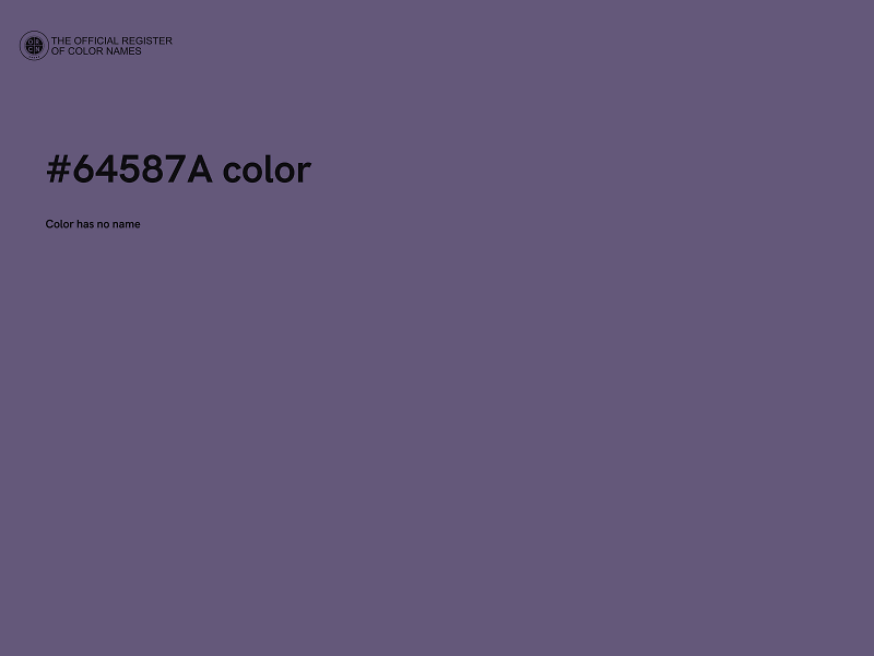 #64587A color image