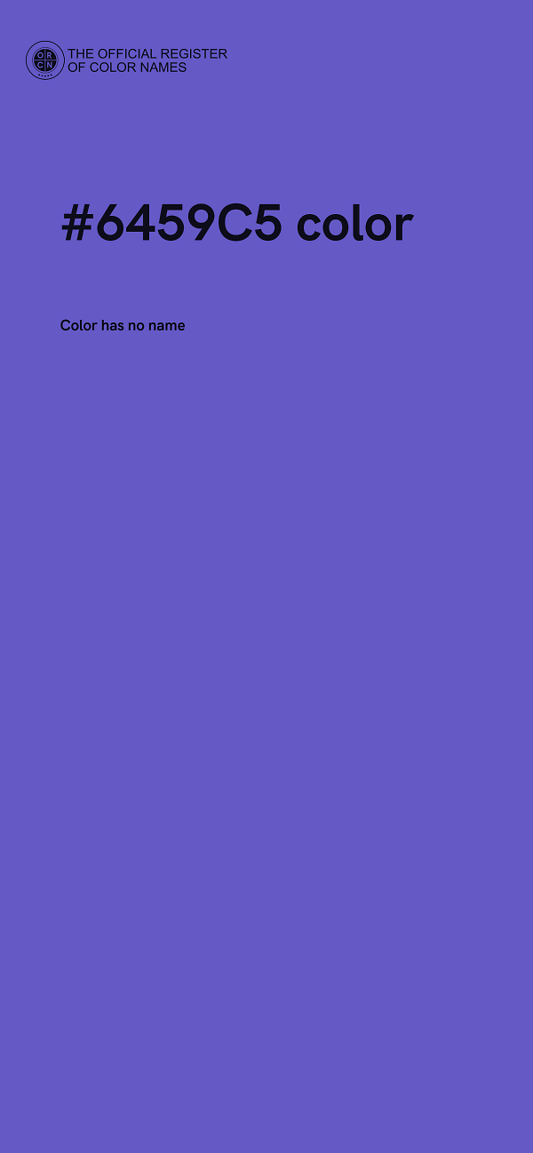 #6459C5 color image