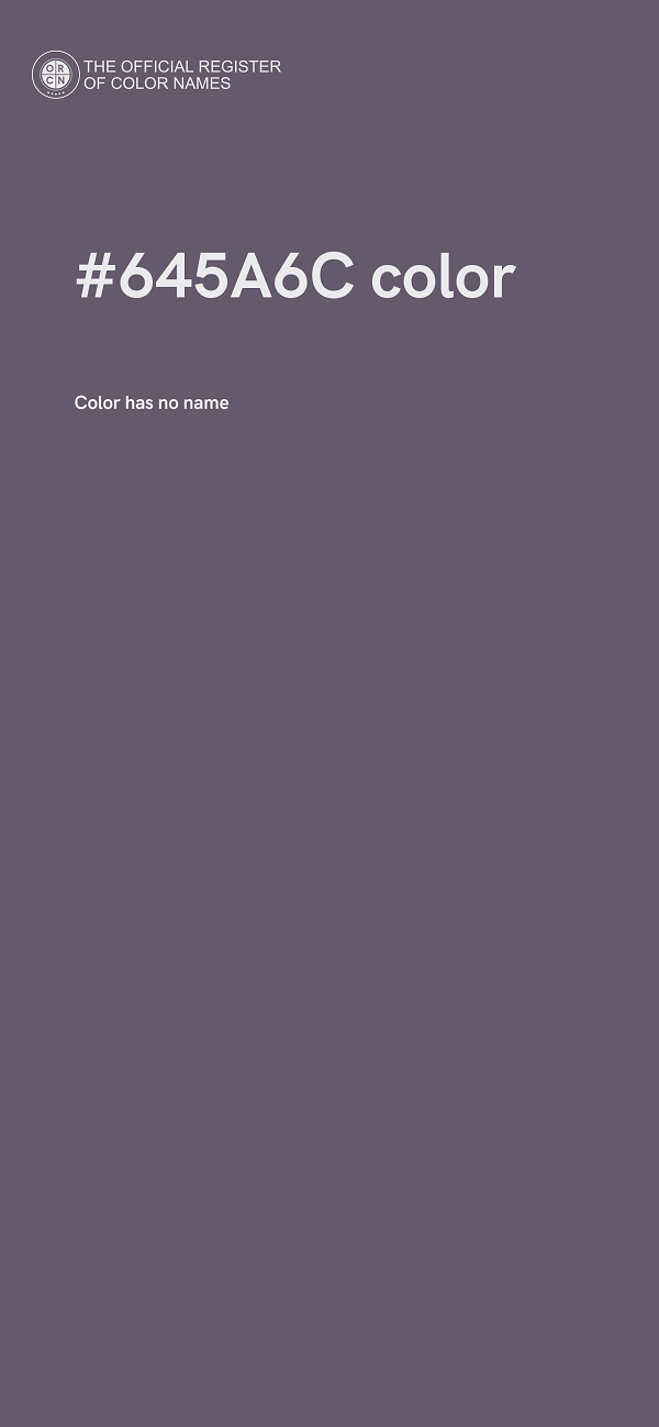 #645A6C color image