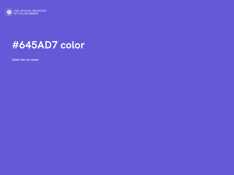#645AD7 color image