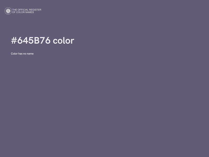 #645B76 color image