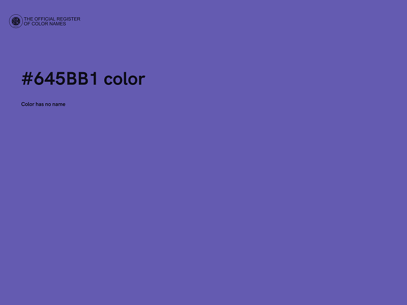 #645BB1 color image