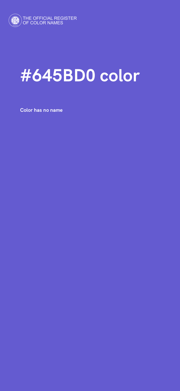 #645BD0 color image