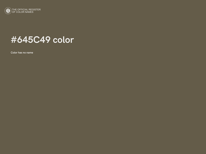 #645C49 color image