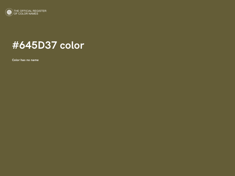 #645D37 color image
