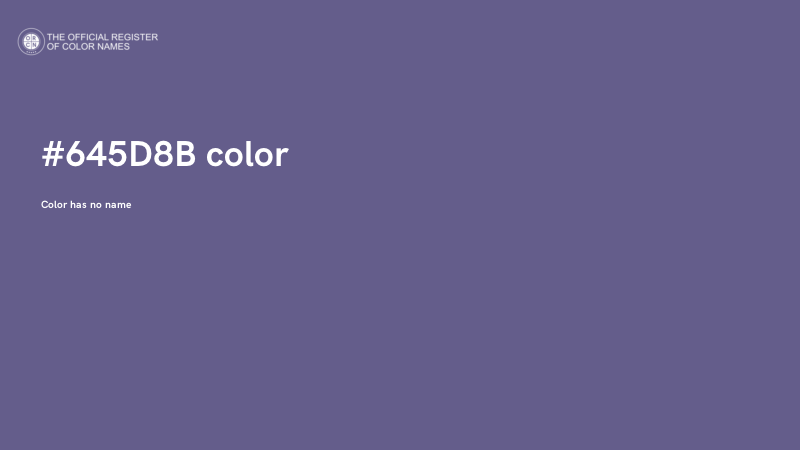 #645D8B color image