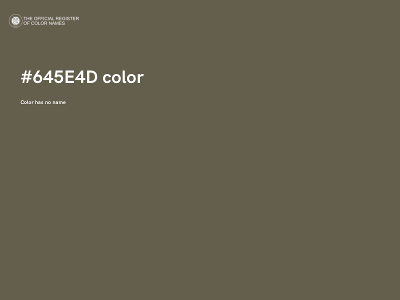 #645E4D color image