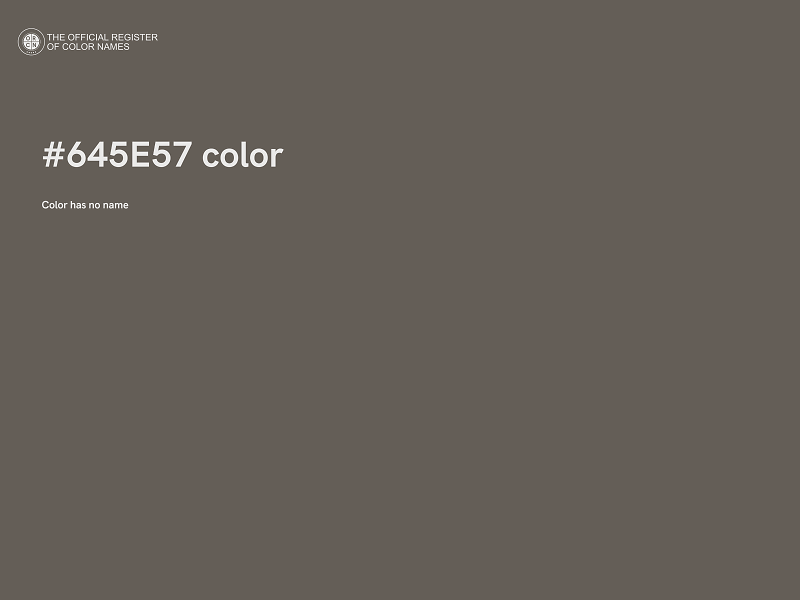 #645E57 color image