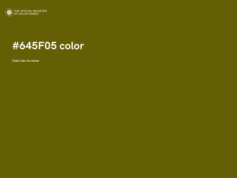 #645F05 color image