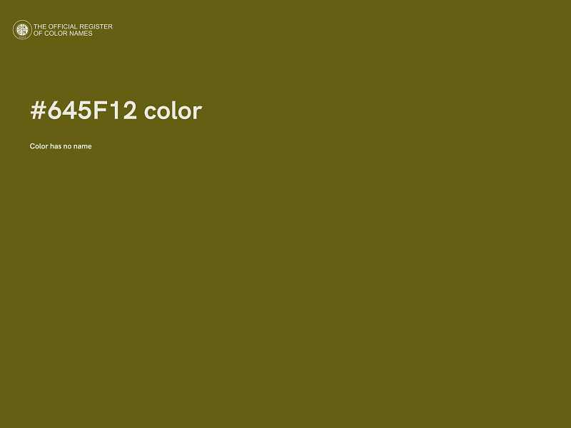 #645F12 color image