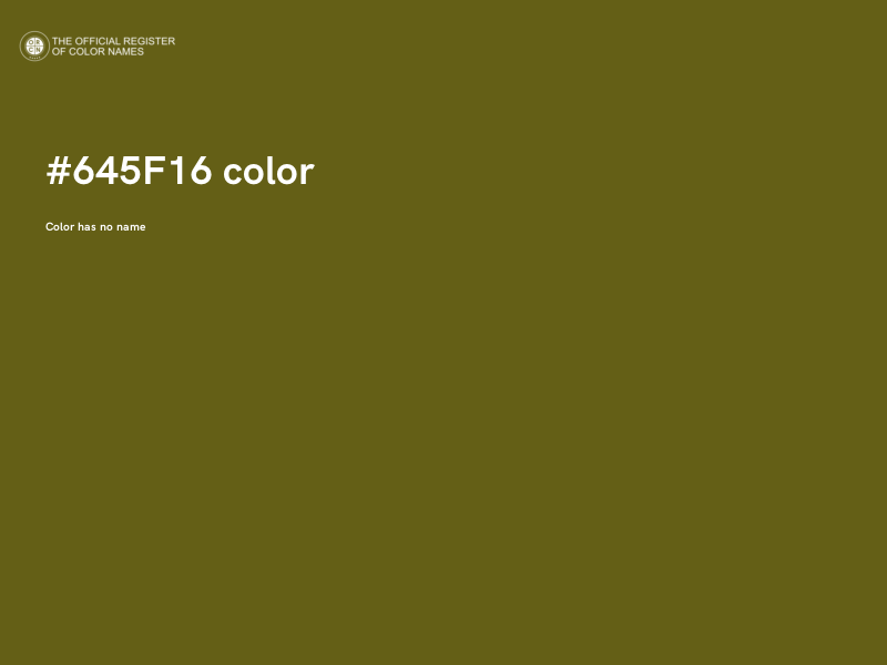 #645F16 color image