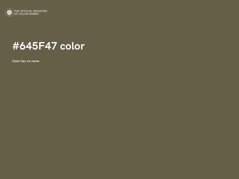 #645F47 color image