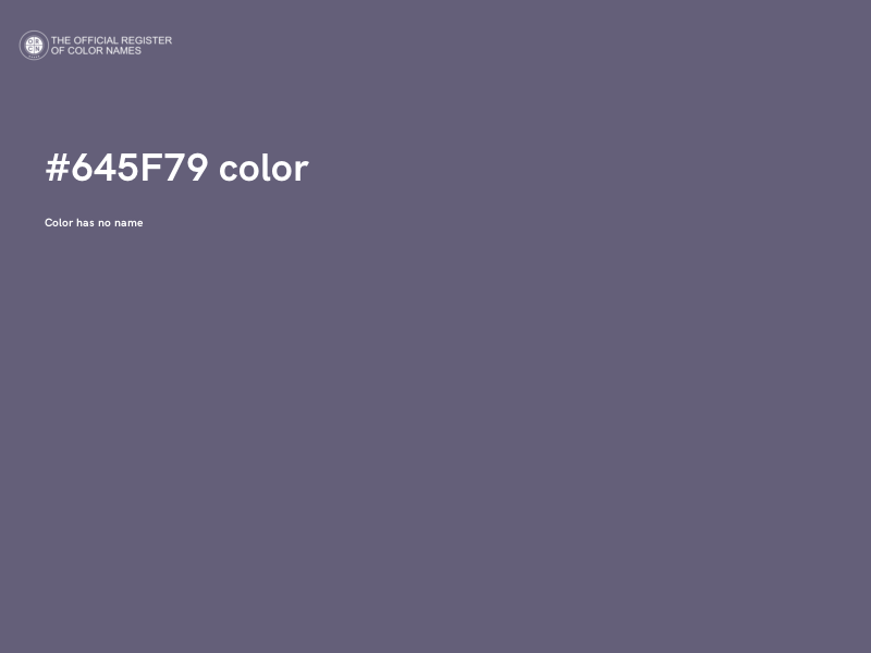 #645F79 color image