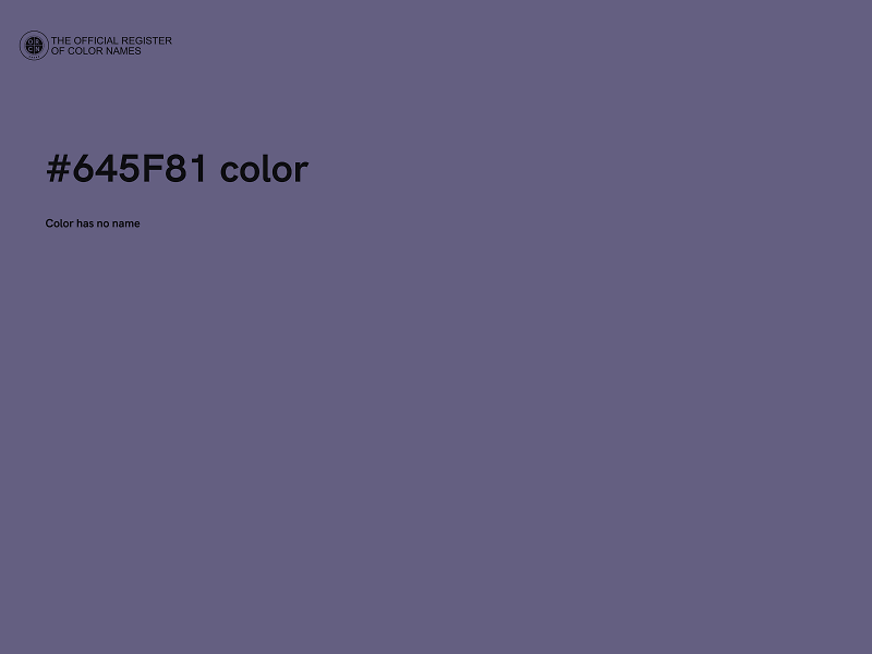 #645F81 color image