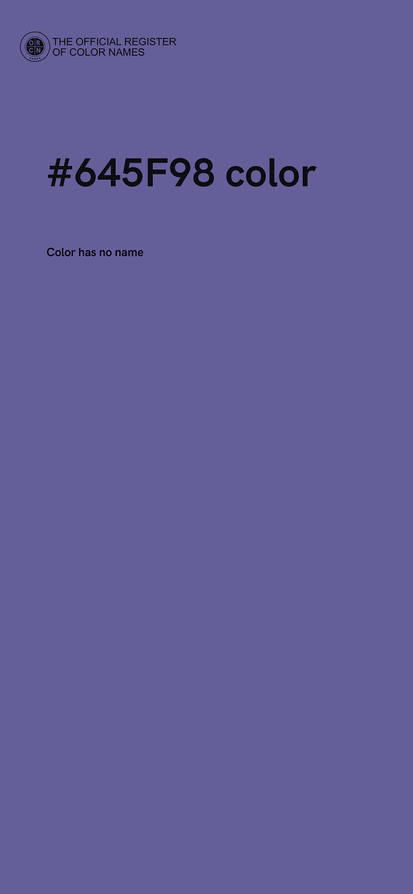 #645F98 color image