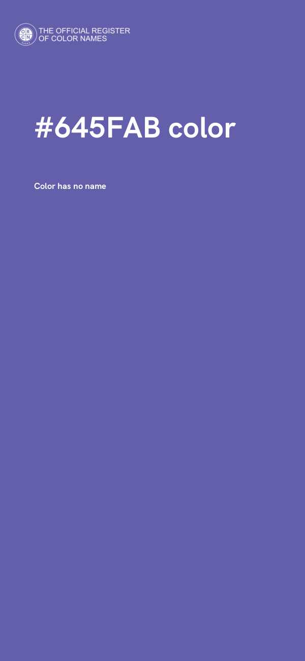 #645FAB color image