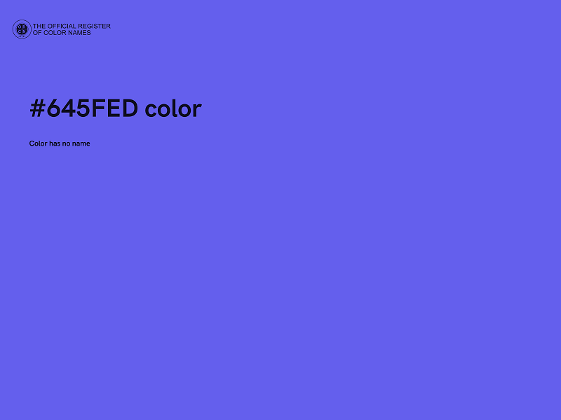 #645FED color image