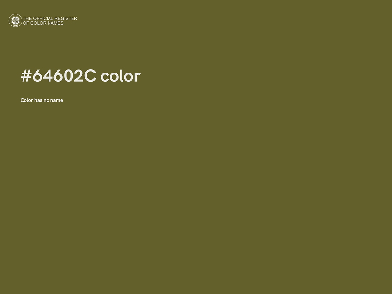 #64602C color image