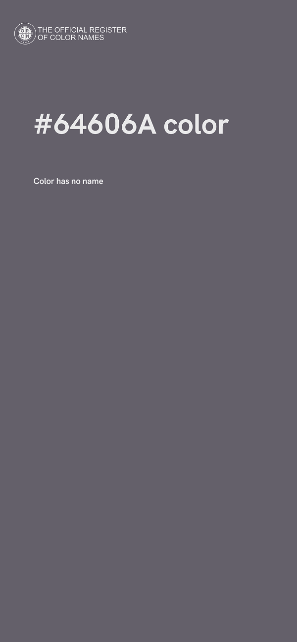 #64606A color image
