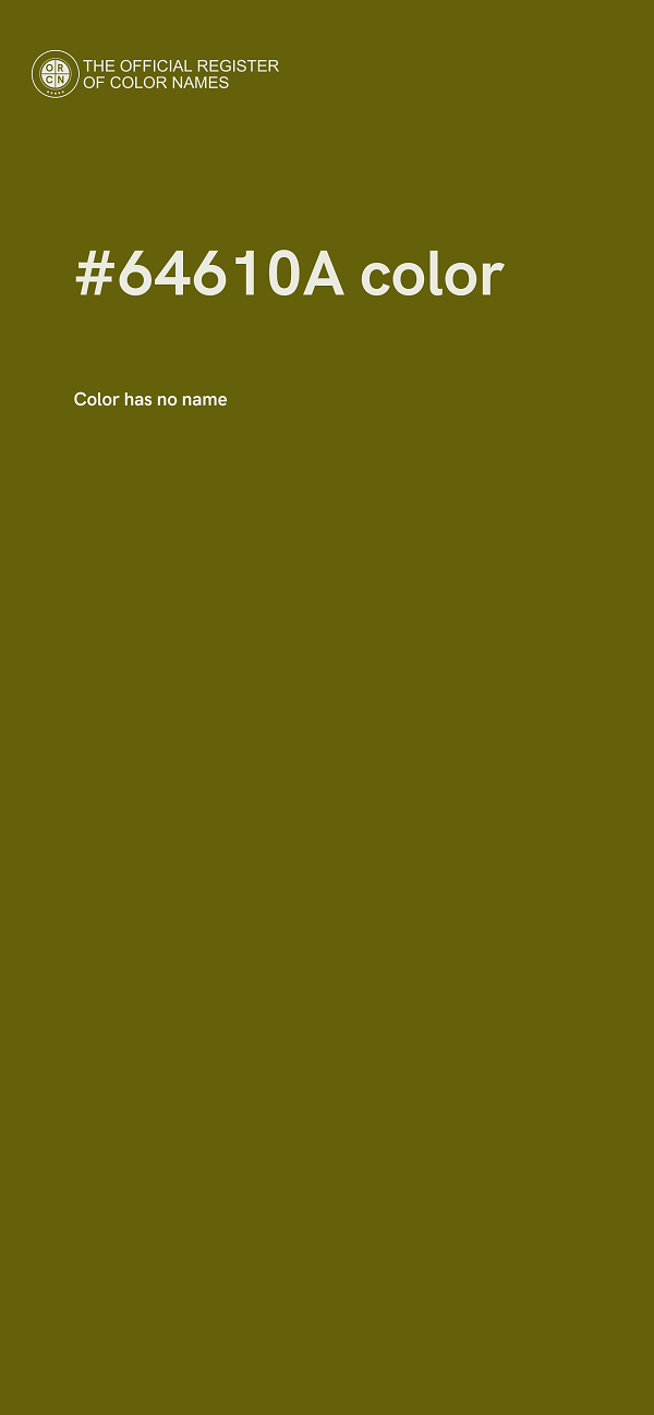 #64610A color image