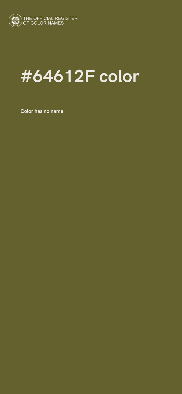 #64612F color image