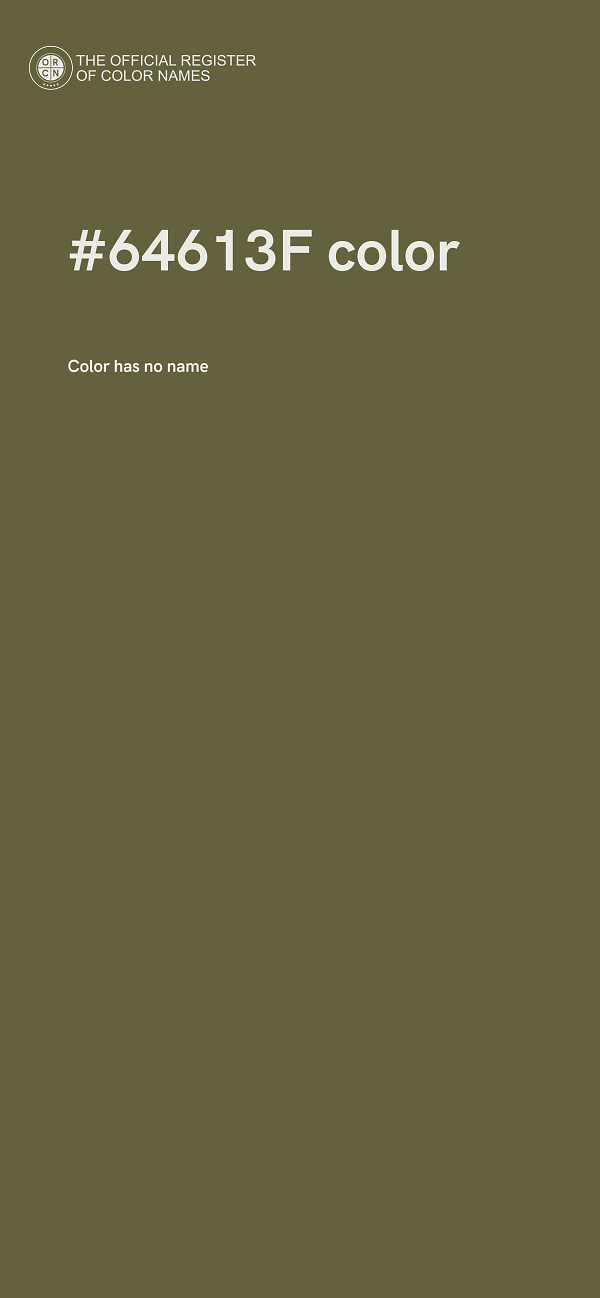 #64613F color image