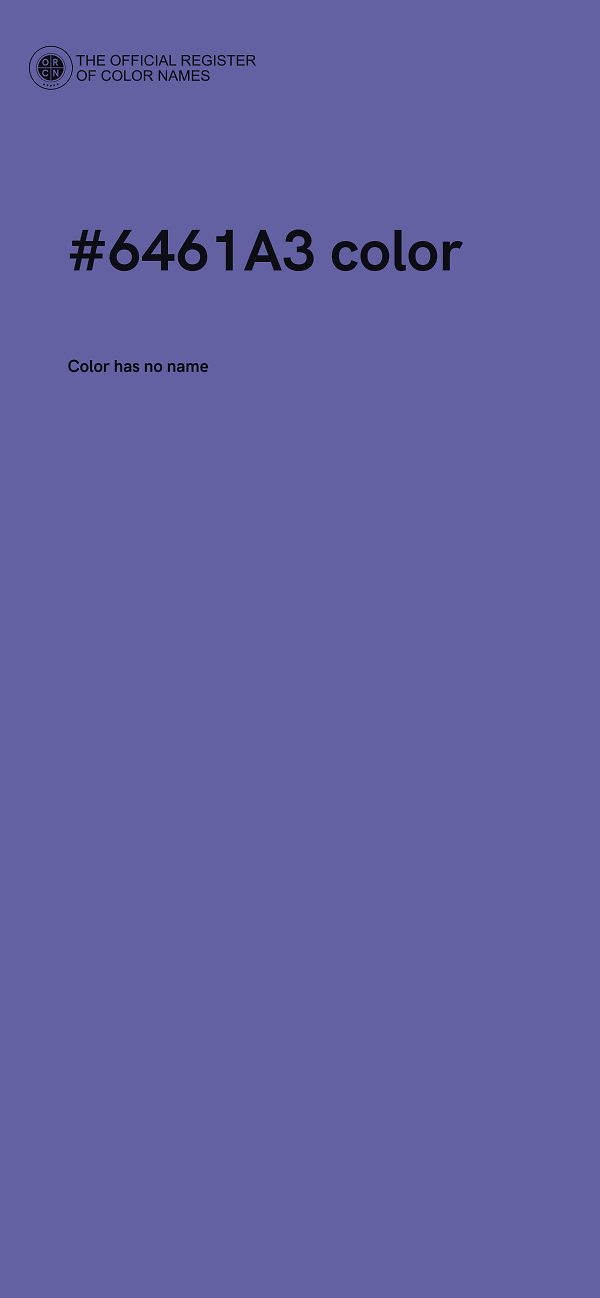 #6461A3 color image