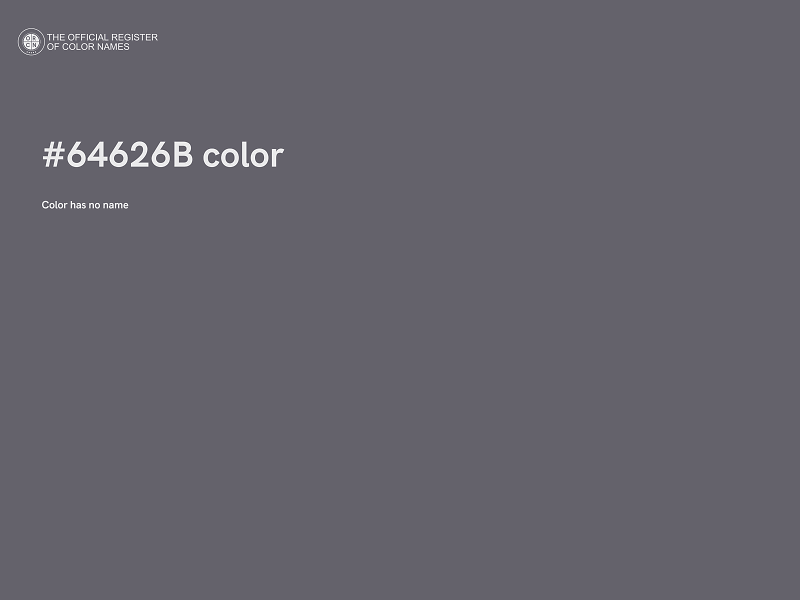 #64626B color image