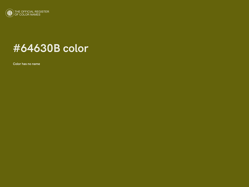 #64630B color image
