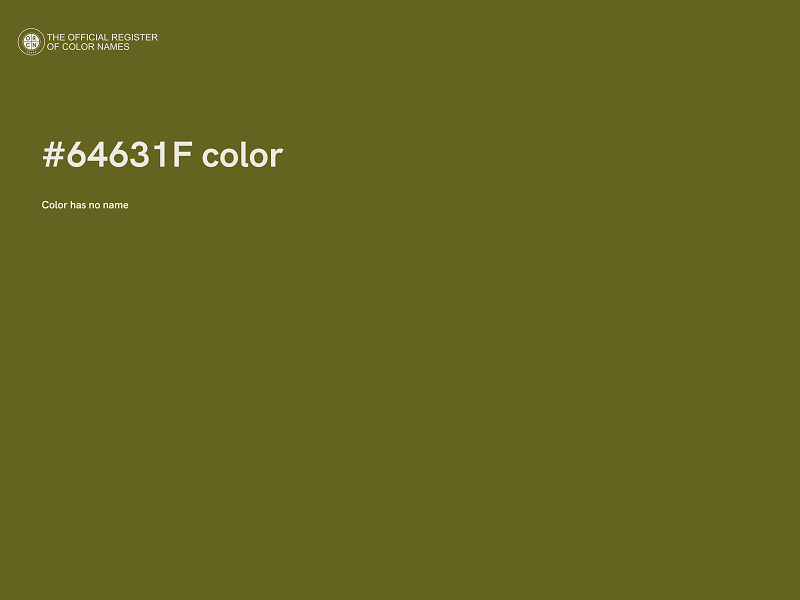 #64631F color image