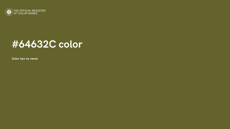 #64632C color image