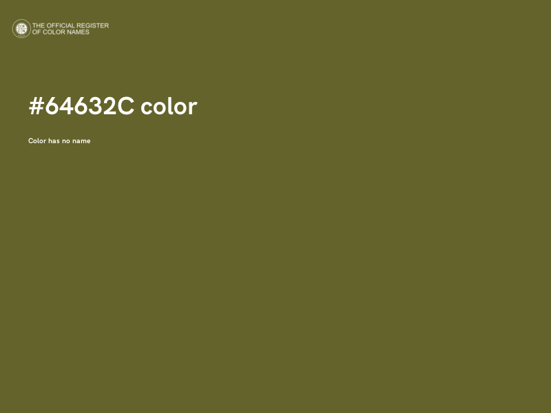 #64632C color image