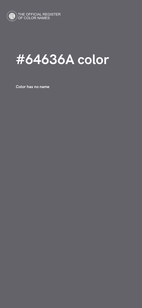 #64636A color image