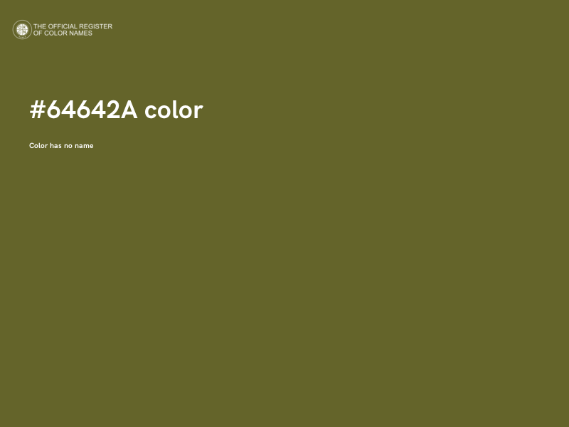 #64642A color image