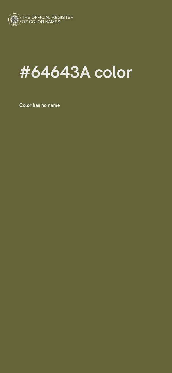 #64643A color image