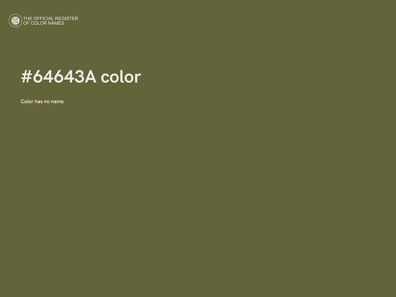 #64643A color image