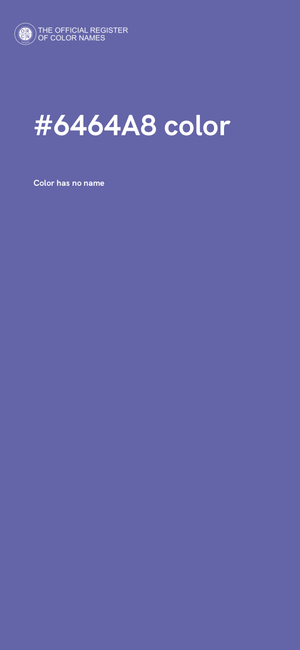 #6464A8 color image