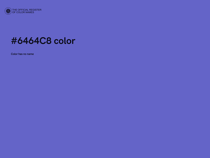 #6464C8 color image