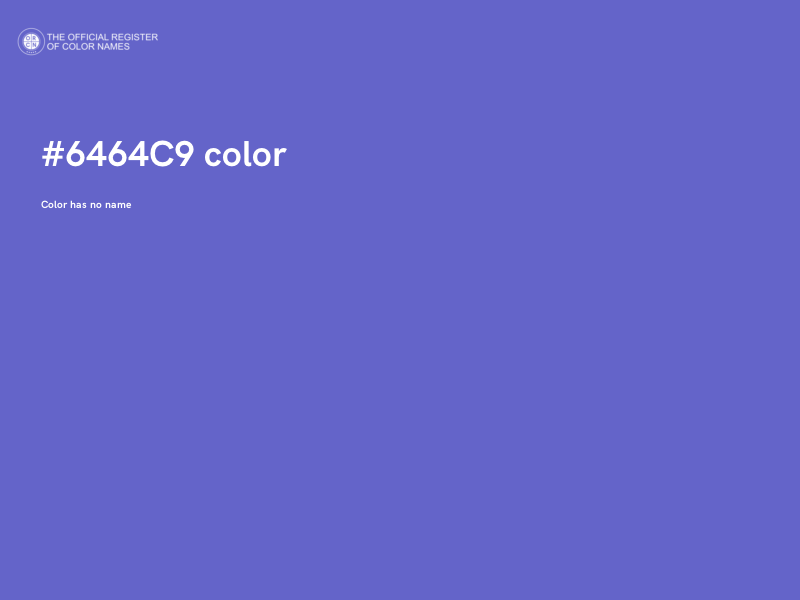 #6464C9 color image